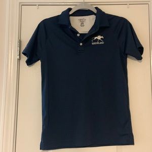 Boys Navy Polo Horse Keeneland Large Spare button